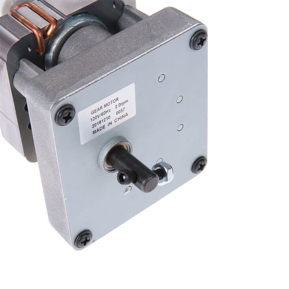 110V 2.0 RPM Barbecue BBQ Auger Motor For Pit Boss Traeger Wood Pellet Grils