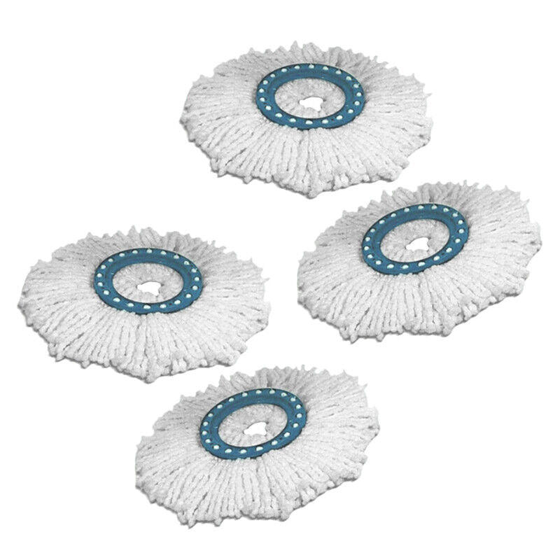 Hot 4x Easy Cleaning Microfiber Mop Refill Heads Kit Spin Mop 360°