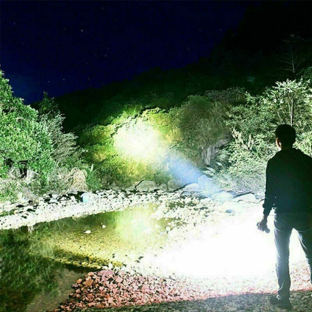USB Rechargeable LED Light Searchlight Flashlight Torches Camping Light