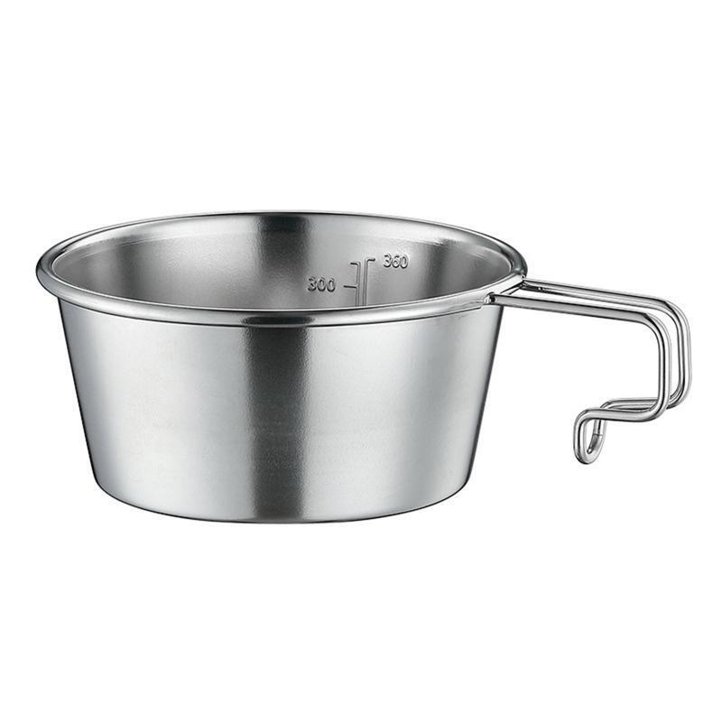 Coffee Cup Stainless Steel Creative Camping Boil Water Mug Coffee Cup 450ml