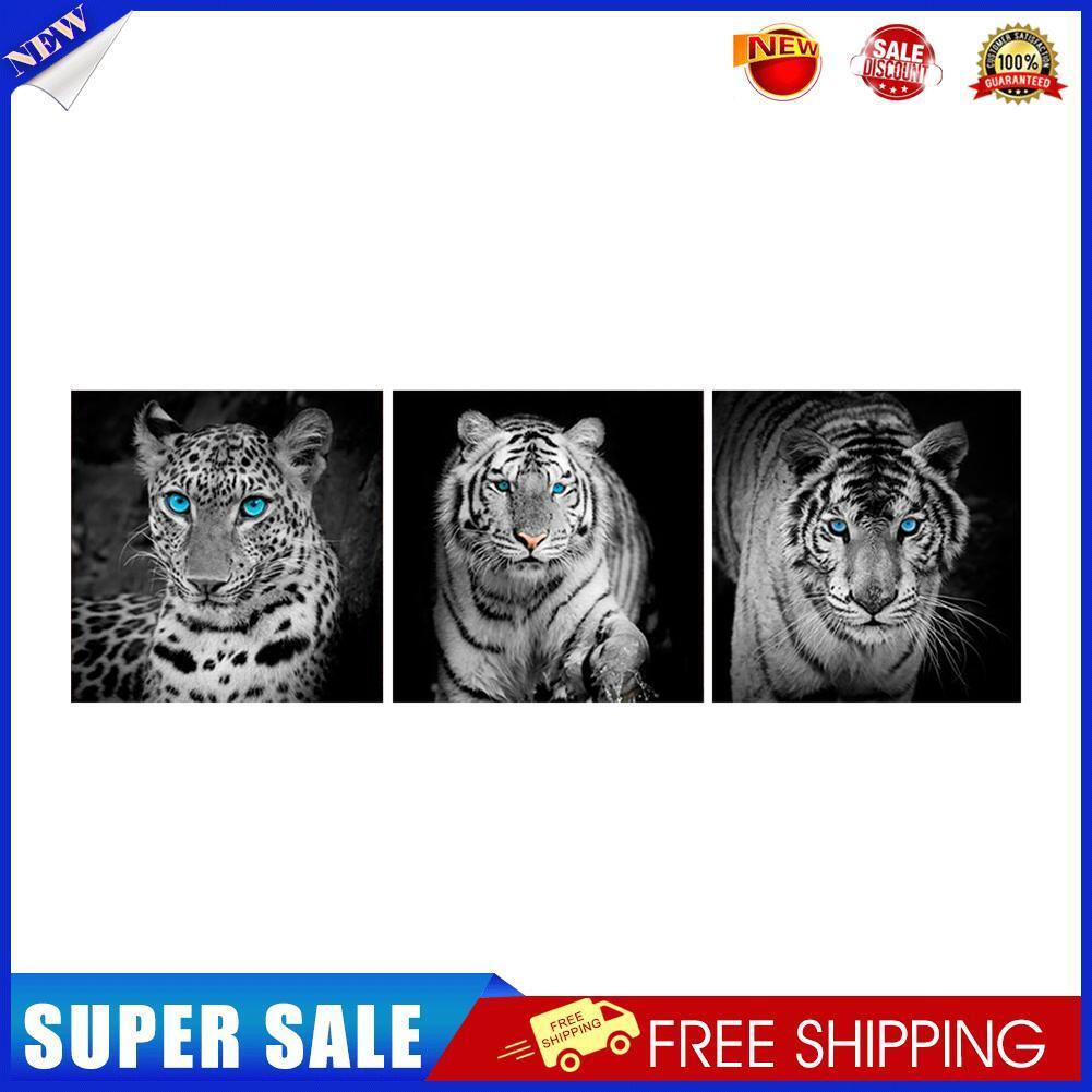 3pcs 5D DIY Full Drill Square Diamond Painting Animals Cross Stitch Kit (1)