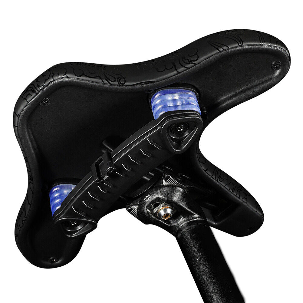 WSET BIKING Widened MTB Bike Saddles Hollow Breathable Bicycle Seat Cushion
