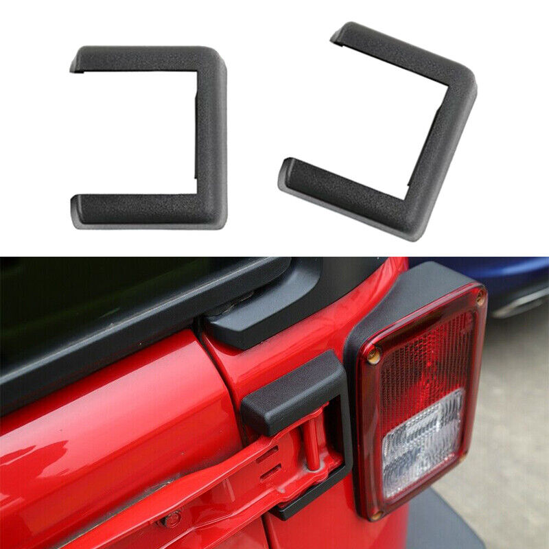 Black Tailgate Spare Tire Hinge Cover Trim Fit For Jeep Wrangler JK 2007-2018
