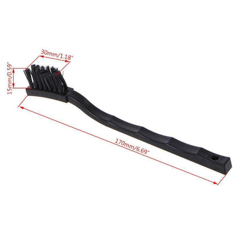 Black Non Slip Handle PCB Rework ESD Anti Static Dust Brush 17cm Easy to Use