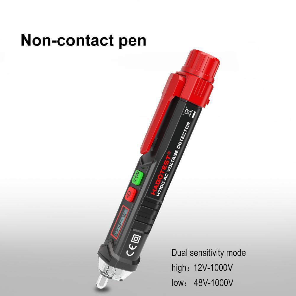 HABOTEST HT100 Non-contact AC 12V-1000V 48V-1000V Voltage Test Pen Detector