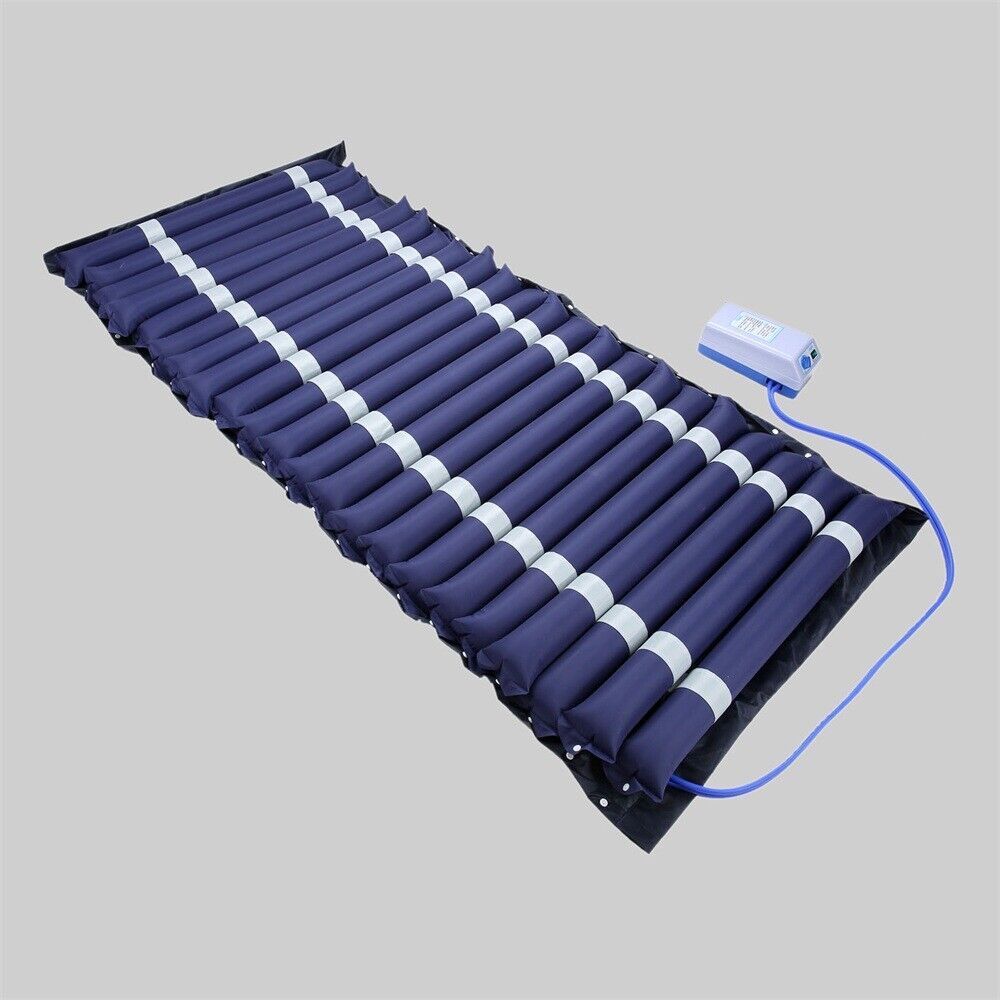 Dark Blue Medical Anti Decubitus Air Mattress + Electric Pump + Inflating Pipe