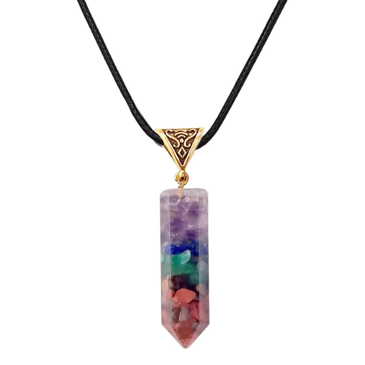 Hexagonal Necklace Spiritual  Conical Shape for  Mom Girlfriend