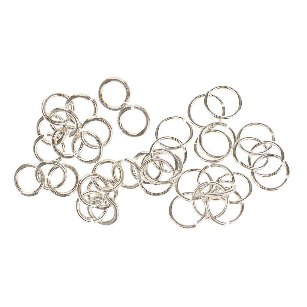 40 Piece 925 Sterling  Jump Rings Split Rings Jewelry Making Connector