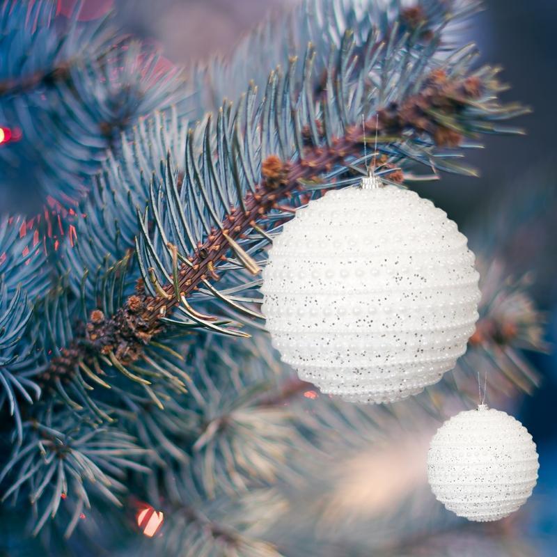 Christmas Foam Ball 2 Pack Crafts for Christmas Decoration Hanging Ornaments