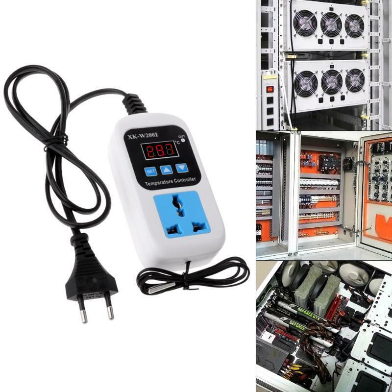 Digital Thermostat -50~110C Temperature Controller Switch AC110-220V with Socket