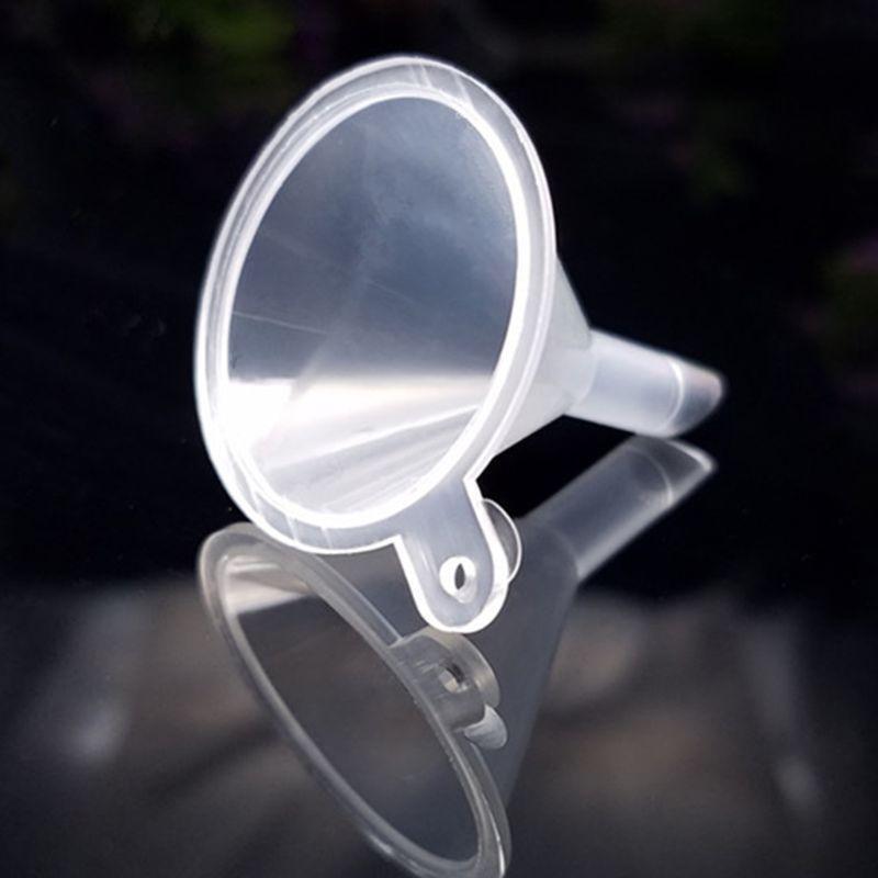 100 PCS Mini Funnel?Clear Plastic Funnels Multi-Purpose Funnels for Perfume