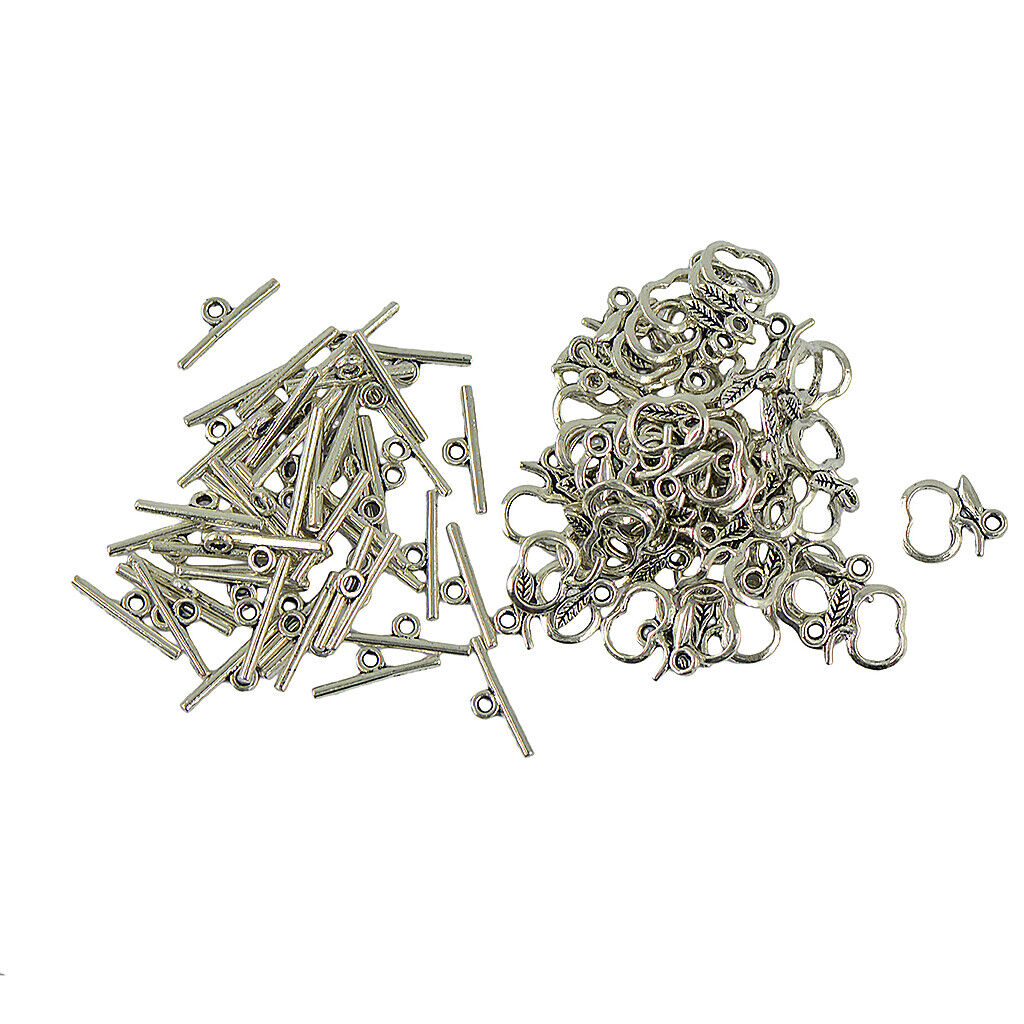 50   ''OT'' Toggle Clasps Charms Jewelry Making Findings DIY