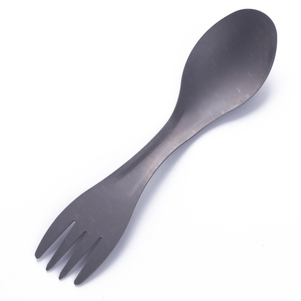 100% Pure Titanium Spork Spoon Fork Combo Cutlery Utensil Picnic Gadget