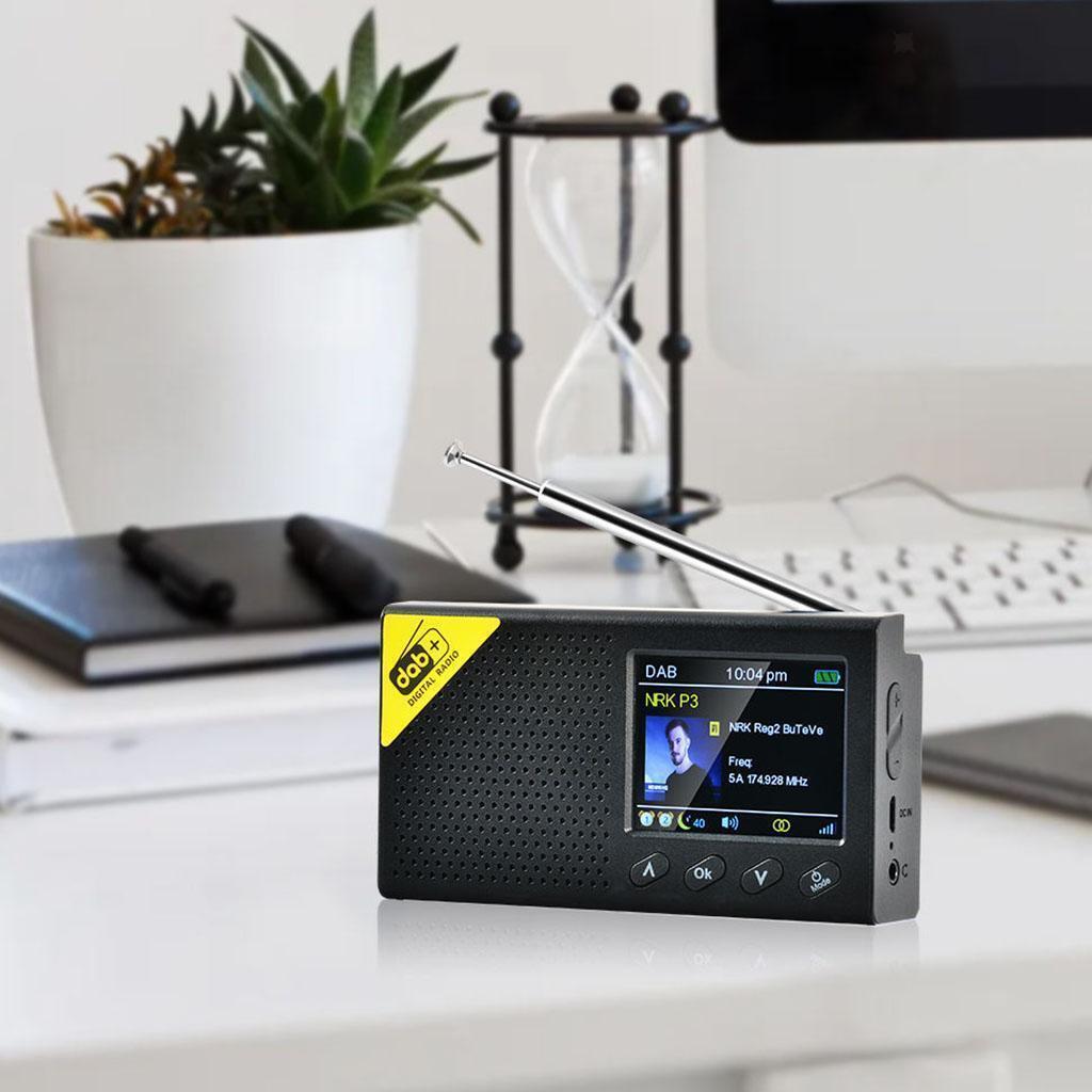 Digital DAB Radio Receiver with Antenna Mini Radios Speakers