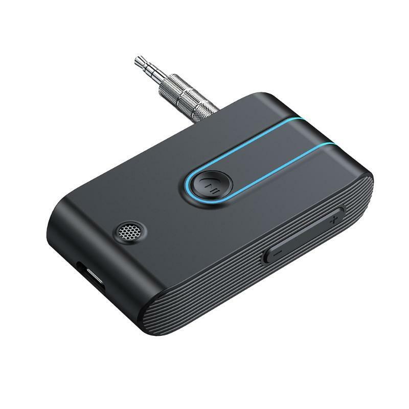 3.5mm Port Bluetooth-compatible Receiver Small Piece Car Kit for Mobile Phones