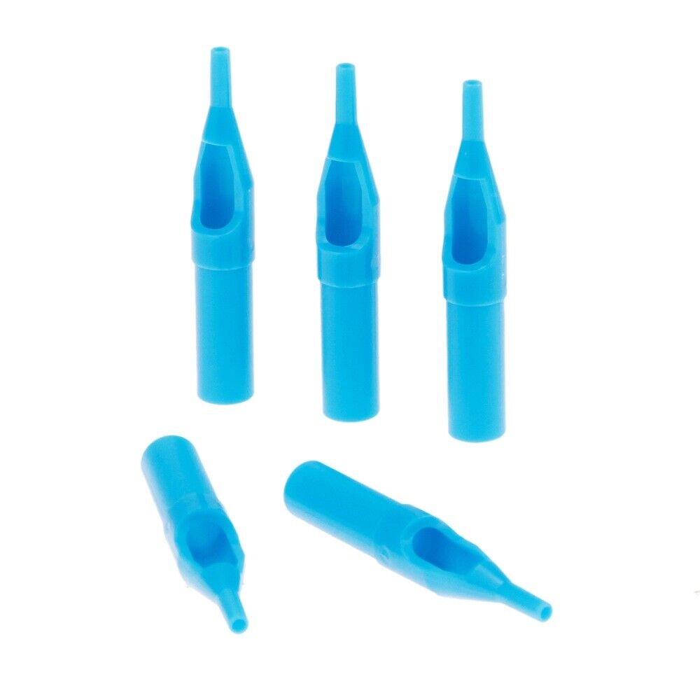 25Pcs Blue Tattoo Disposable Nozzle Needles Tips 3R-5R-7R-9R-11R Tattoo Body Art
