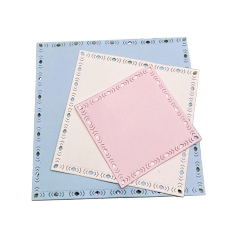 Hollow Square Cutting Dies Photo Album Decoration Accessories DIY Crafts