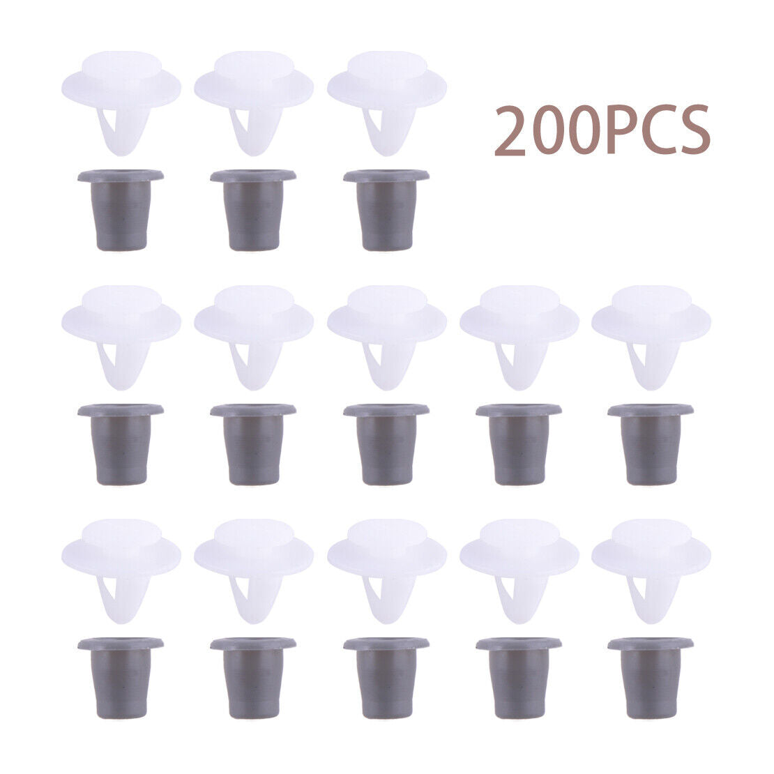200pcs Door Moulding Clips with Grommet Fit For Golf Jetta Passat Scirocco Seat