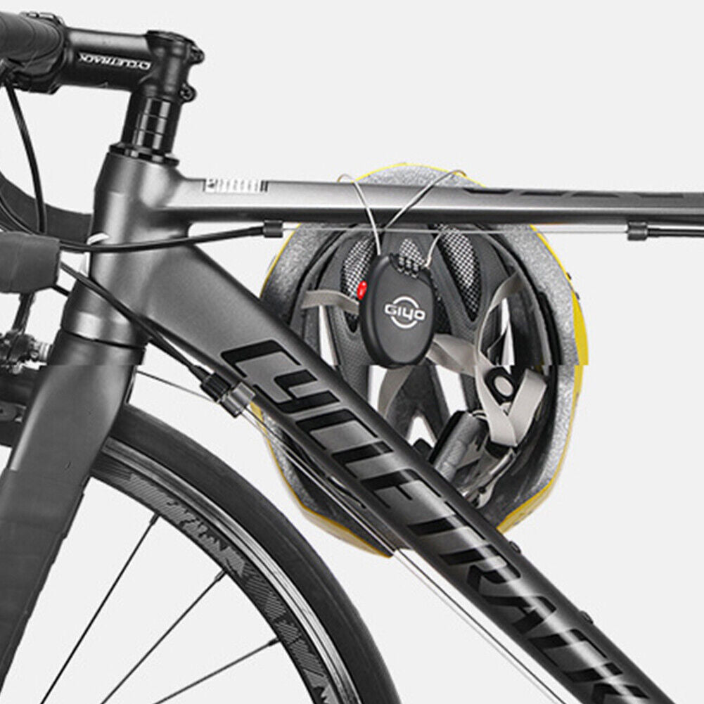 3 Digit Combination Lock with 2 Feet Retractable Steel Wire Bike Cable Lock