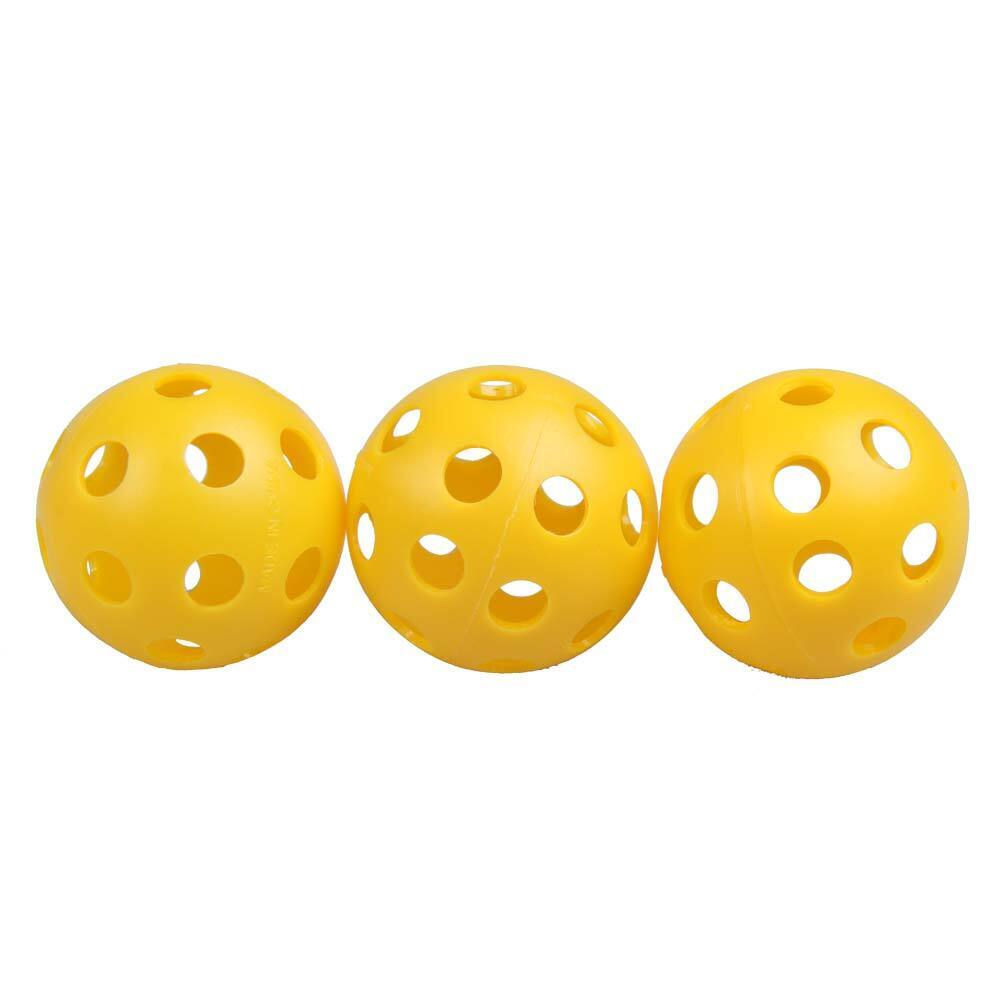 50Pcs Plastic Whiffle Airflow Hollow Golf Practice Training Sports Balls