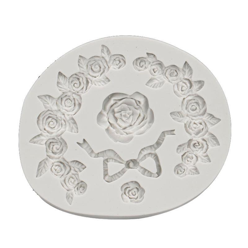 Rose Shape Jelly Molds Ice Silicone Mould Cake Decorating Gadgets Fondant Moulds