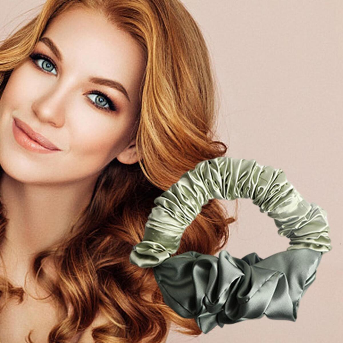 5Pieces Sleep Heatless Hair Curler Headband Soft Long Hair Wrap Curling