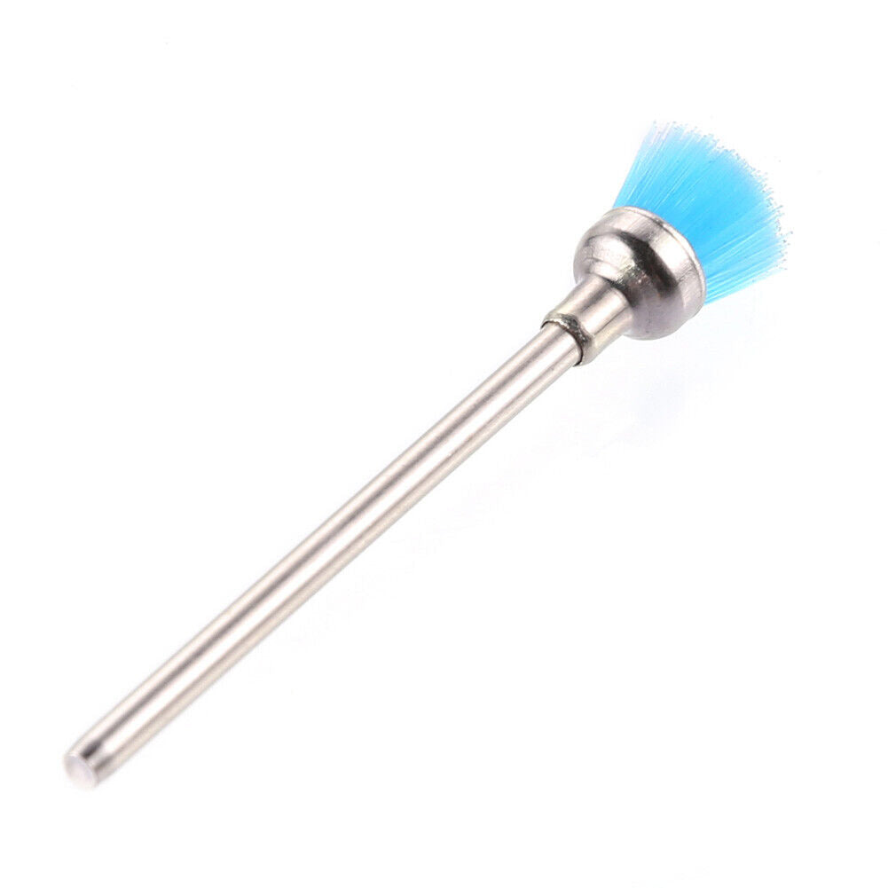Nylon Nail Drill Clean Brush Bit Electric Manicure Polishing Files (Blue)