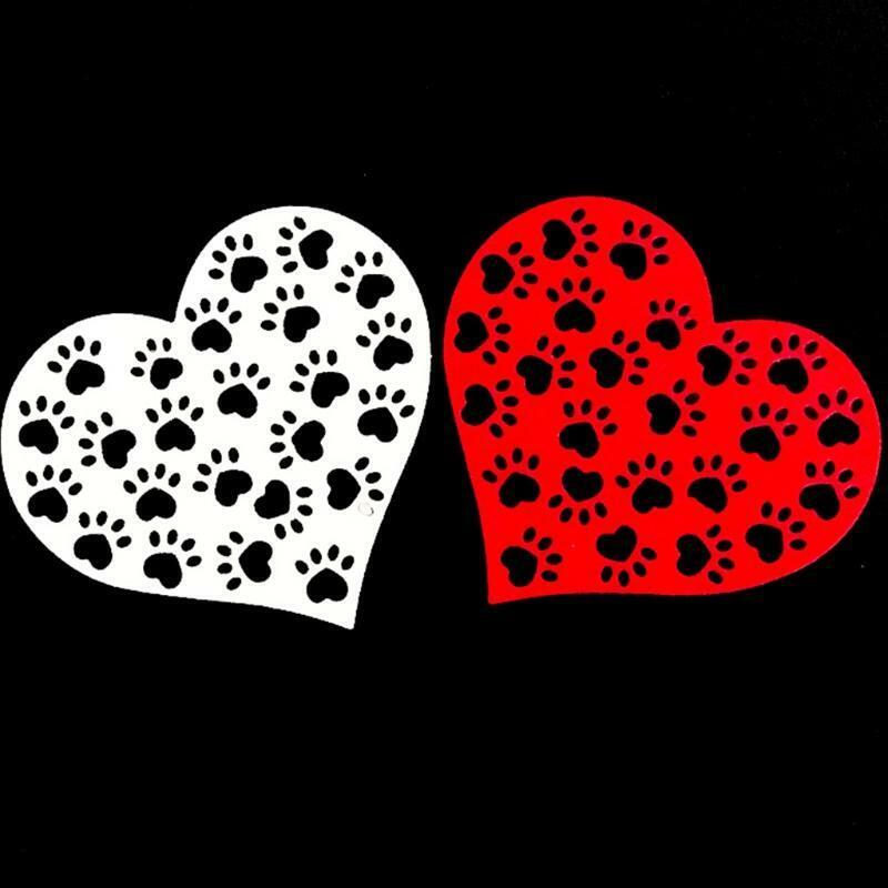 Heart Dog Paw Metal Cutting Dies Stencil Scrapbooking DIY Album Stamp Paper Card