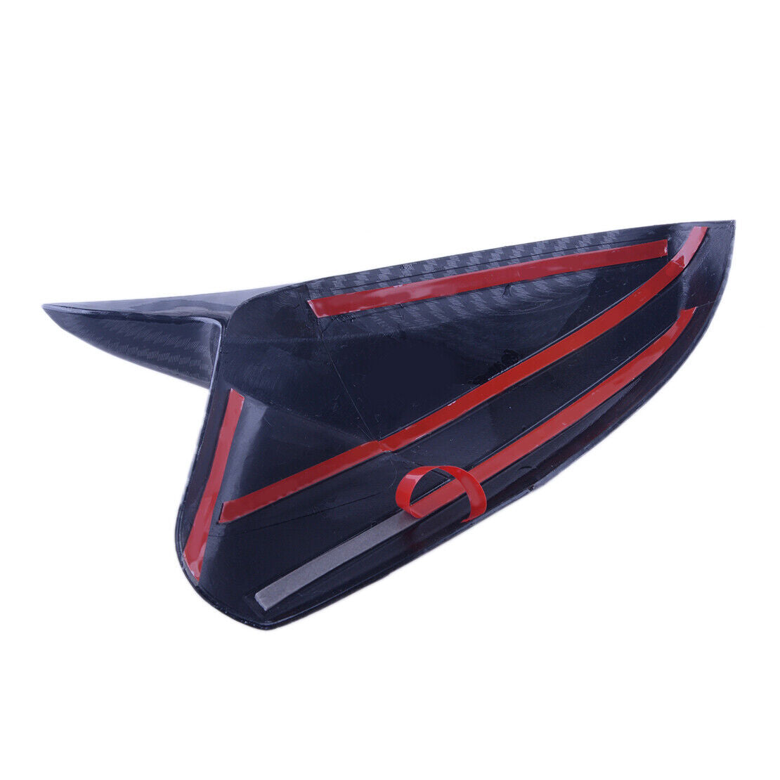 Car Carbon Fiber Style Side Mirror Cover Cap Horn fit for Hyundai Veloster 12-17