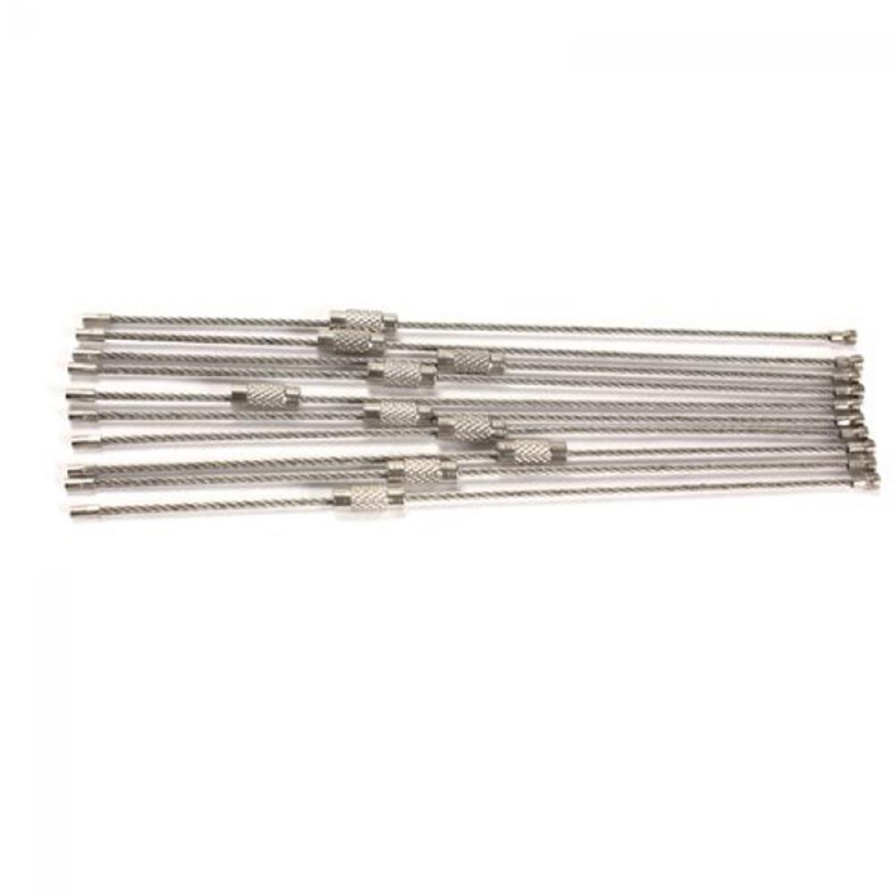 Hot Sell Camping Hiking Outdoor Key Ring Wire Keychain Stainless Steel Cable