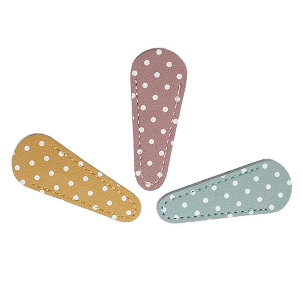 3Pcs Leather Embroidery Scissors Sheath Quilting Colorful Holders Storage