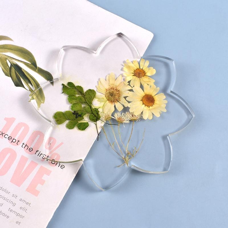 Lotus Crystal Agate Coaster Mold Mug Pad Tray DIY Mold DIY Crafts Cup Mats Mould