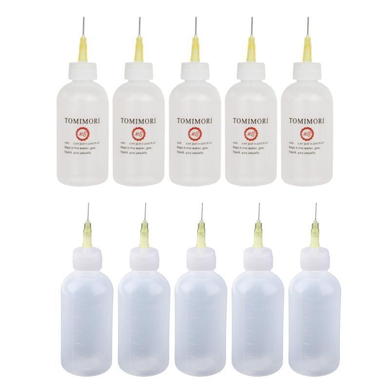 5 Pcs Empty Glue Bottle Precision Tip Applicator Bottles for for DIY Craft Tools