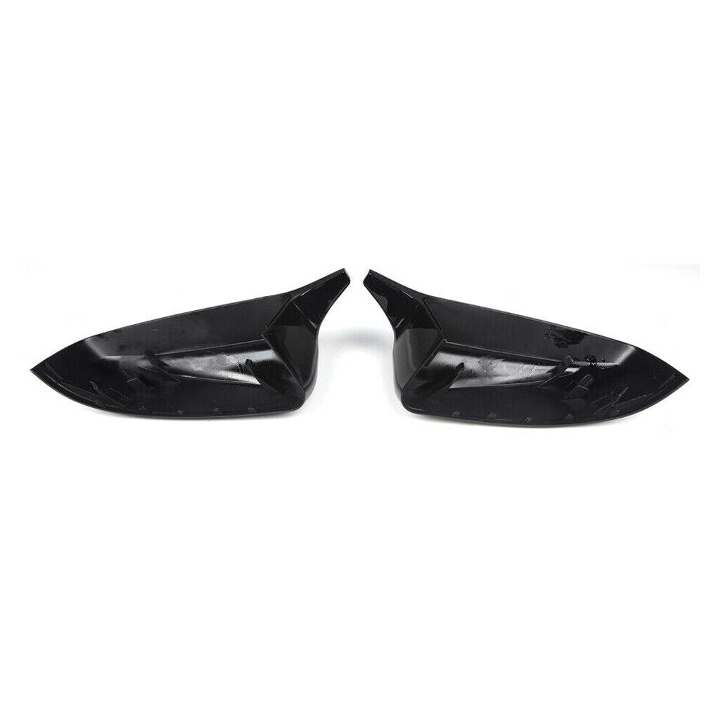 Glossy Black Side Mirror Cover Caps Fit For BMW X5 X6 E70 E71 2007-2013