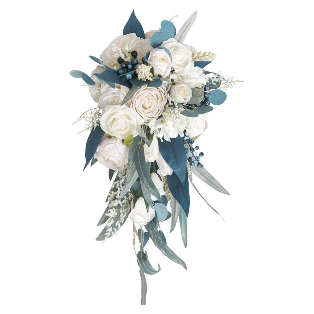 Bridal Wedding Holding Bouquets Floral Flowers Bunch for Photo Props Decor