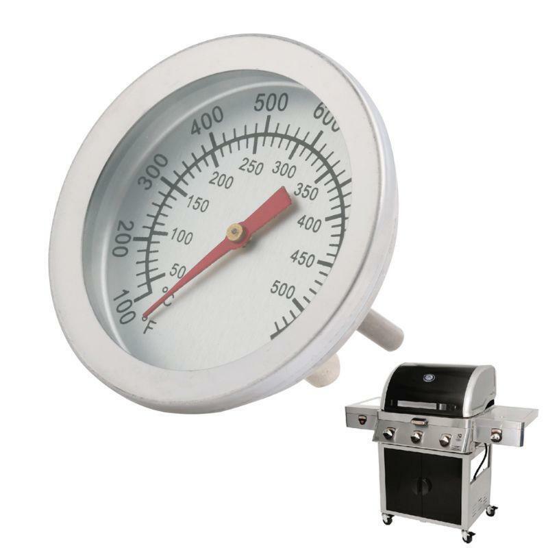 Stainless Steel Barbecue BBQ Smoker Grill 50-500? Thermometer Temperature Gauge