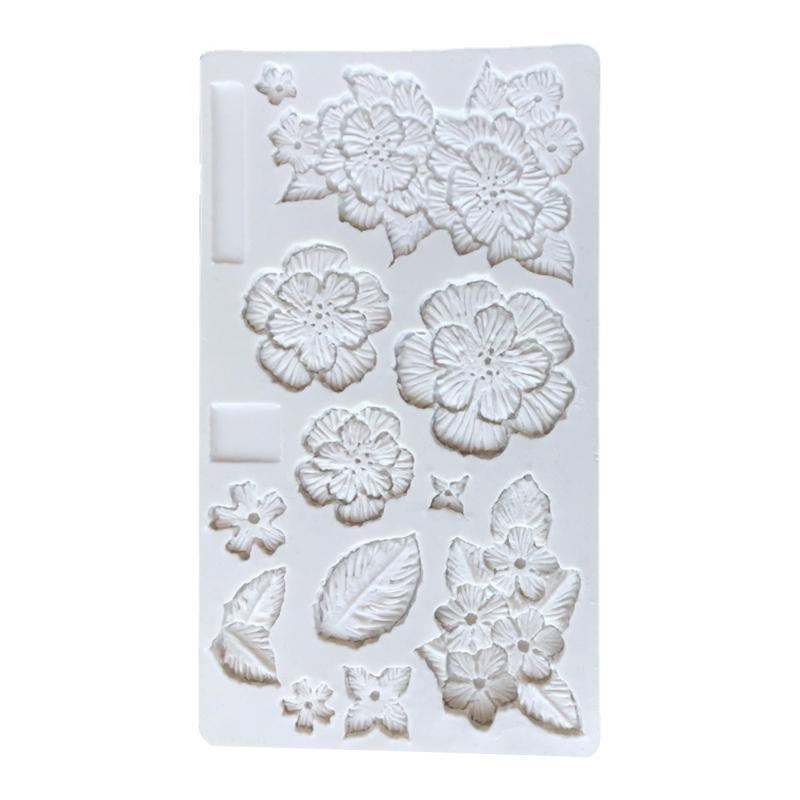 Mini Flowers & Leaves Mold Cake Decor Mold for Making Candy Candle Handmade Soap
