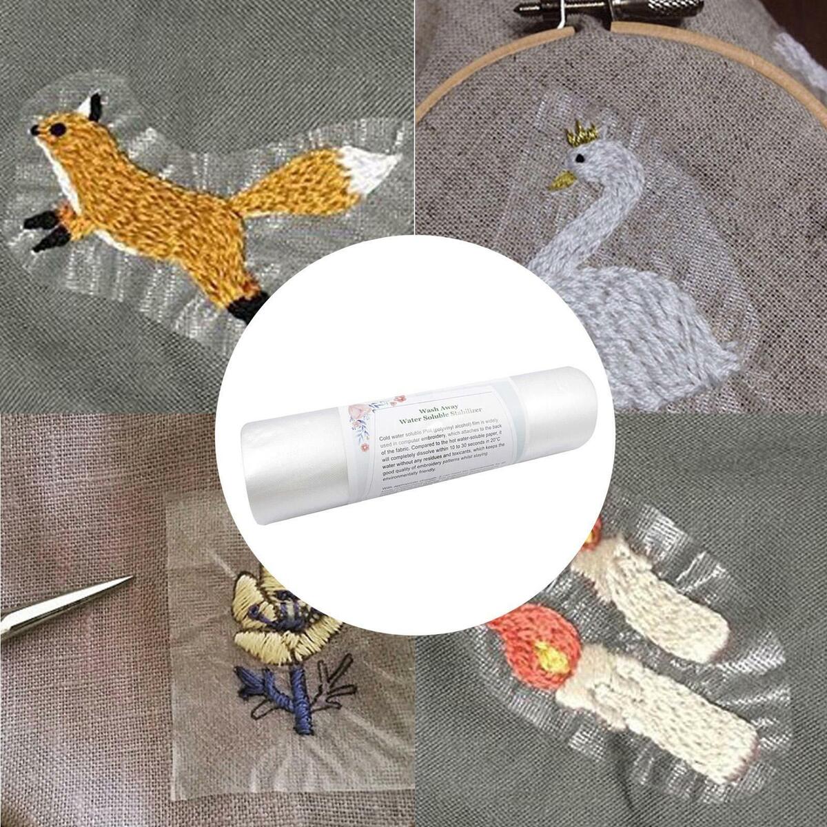 30Yd 20cm  Water Soluble Embroidery Stabilizer transparent film