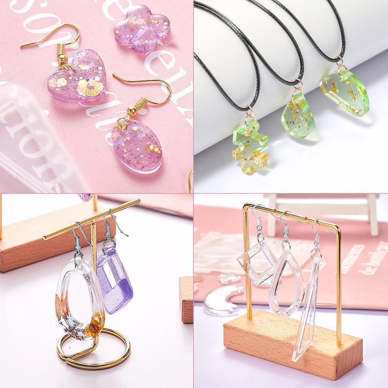 Jewelry Earrings Necklace Making Pendant Making Material Bags Silicone Ring Mold