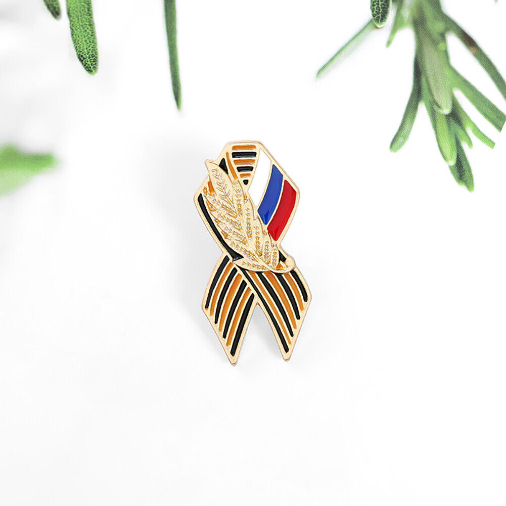 Enamel Badge Russian Flag Saint Victory Day Lapel Pin T Shirt Hats Brooch
