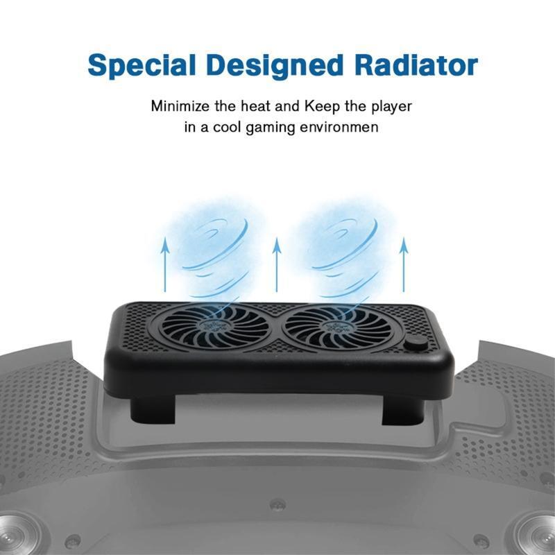 VR Headset Dual Fans Cooler Suitable for Valve Index VR Headset Cooling