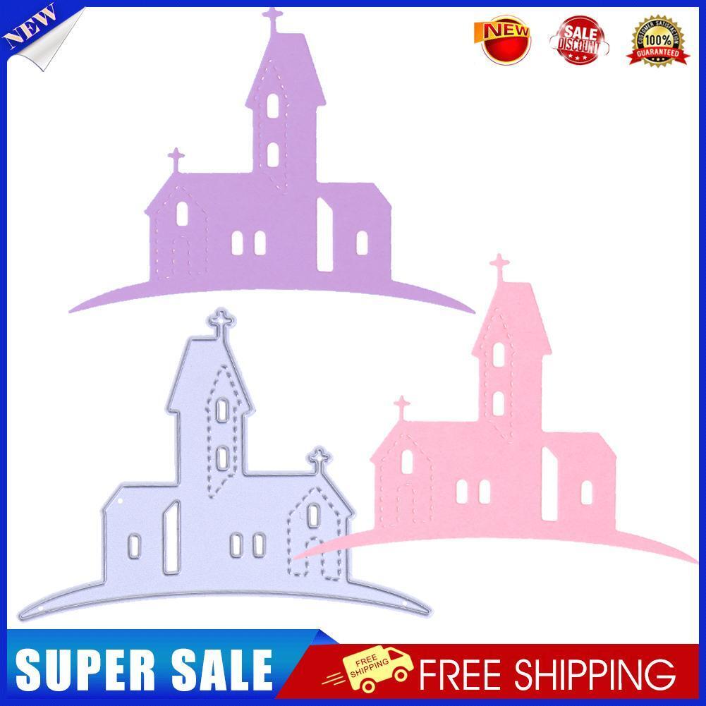 DIY Castle Embossing Cutting Dies Stencils Scrapbook Craft Album Card Gifts