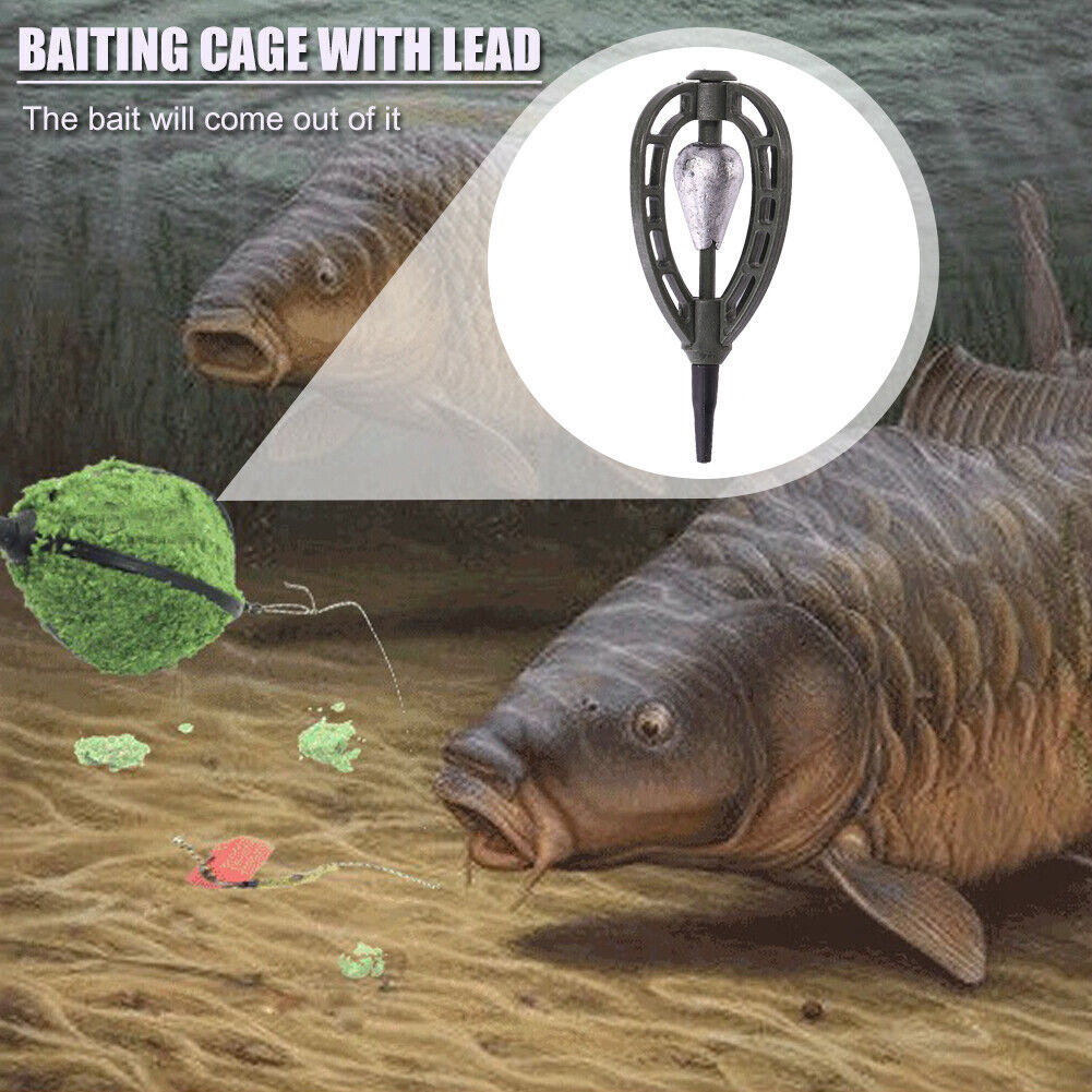 Fishing Feeder Catfish Bait Holder with Lead Carp Fishing Tackle (30g)