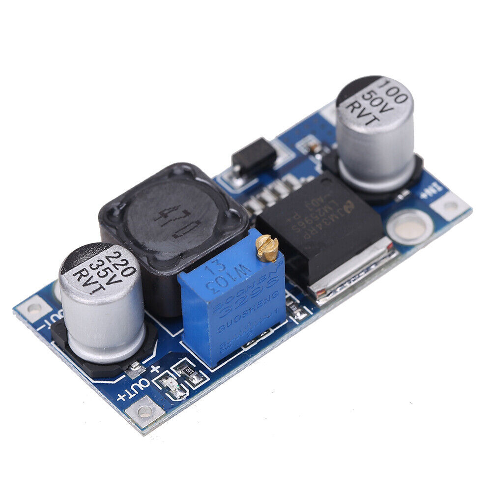 2x DC-DC 3A Buck Converter Adjustable Step-Down Power Supply Module LM2596S