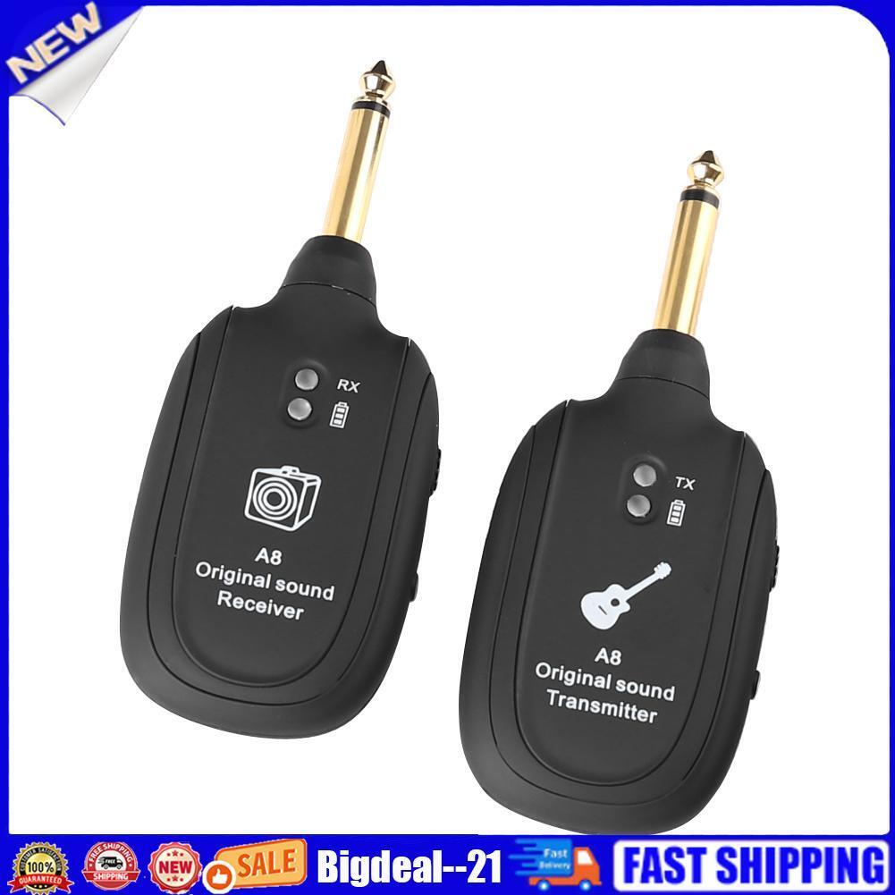 Wireless Audio Transmission Receiver Transmitter System for Electric Guitar