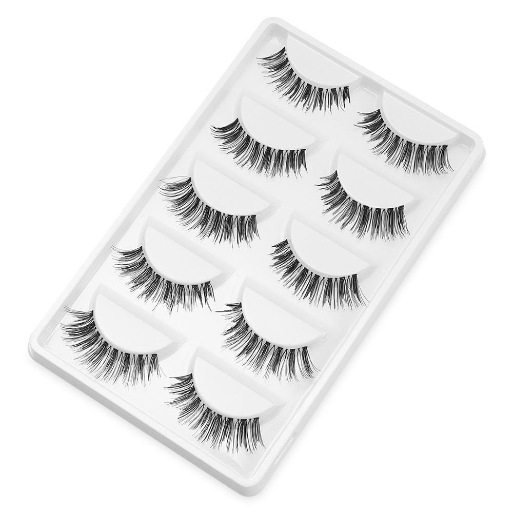 5 Pairs Fashion Long Soft Natural Cosmetic False Eyelash Eye Lashes Extension
