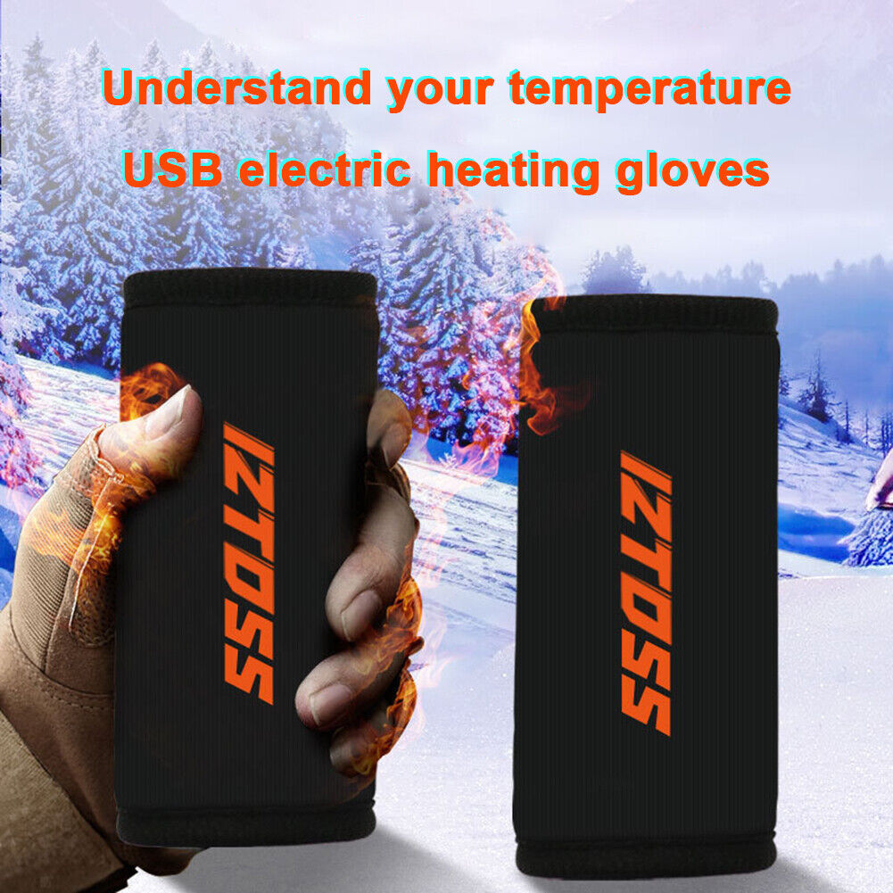 USB Adjustable Motorcycle Heated Grips Electric Motorbike 15W Handle Heater