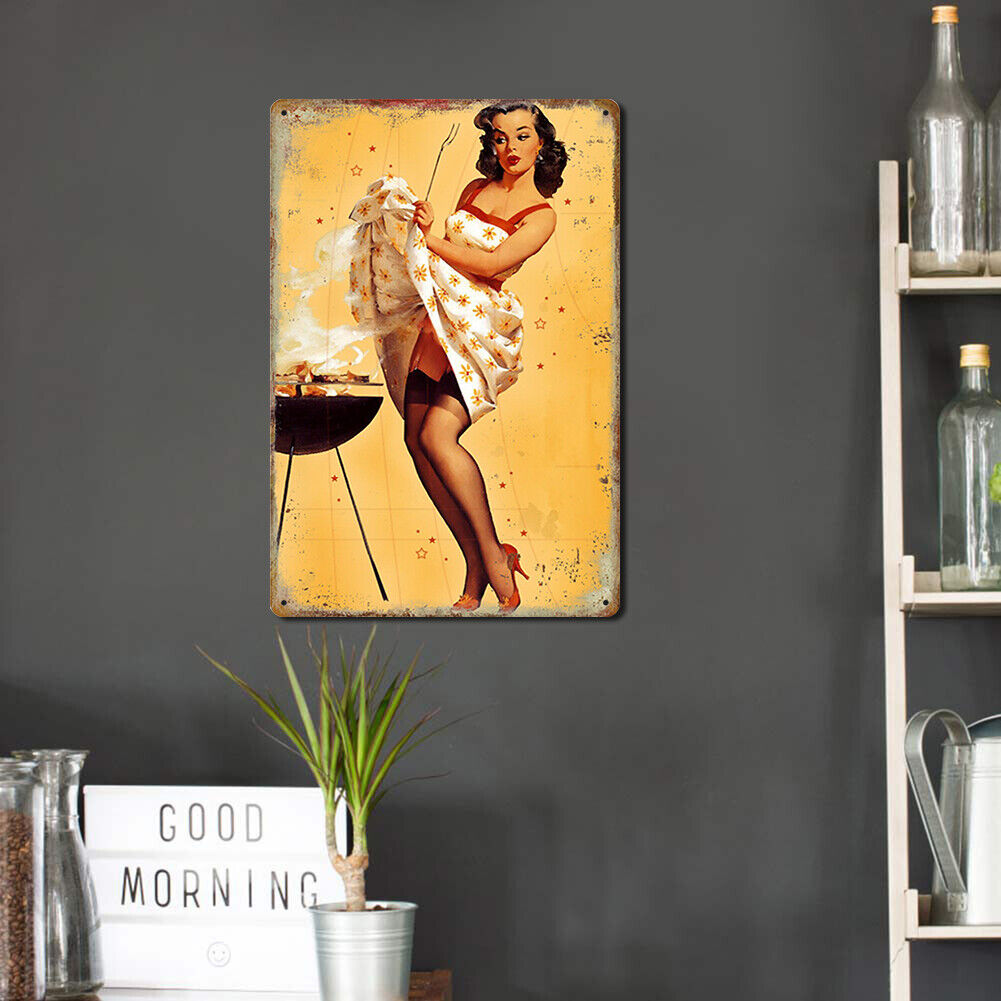 Rust Free UV Protected Metal Women Sign Bar Wall Home Poster (9222 (3))