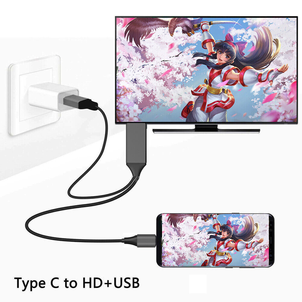 L9 USB C to HDMI-Compatible Mirroring Charging Cable 4K for Android Phone