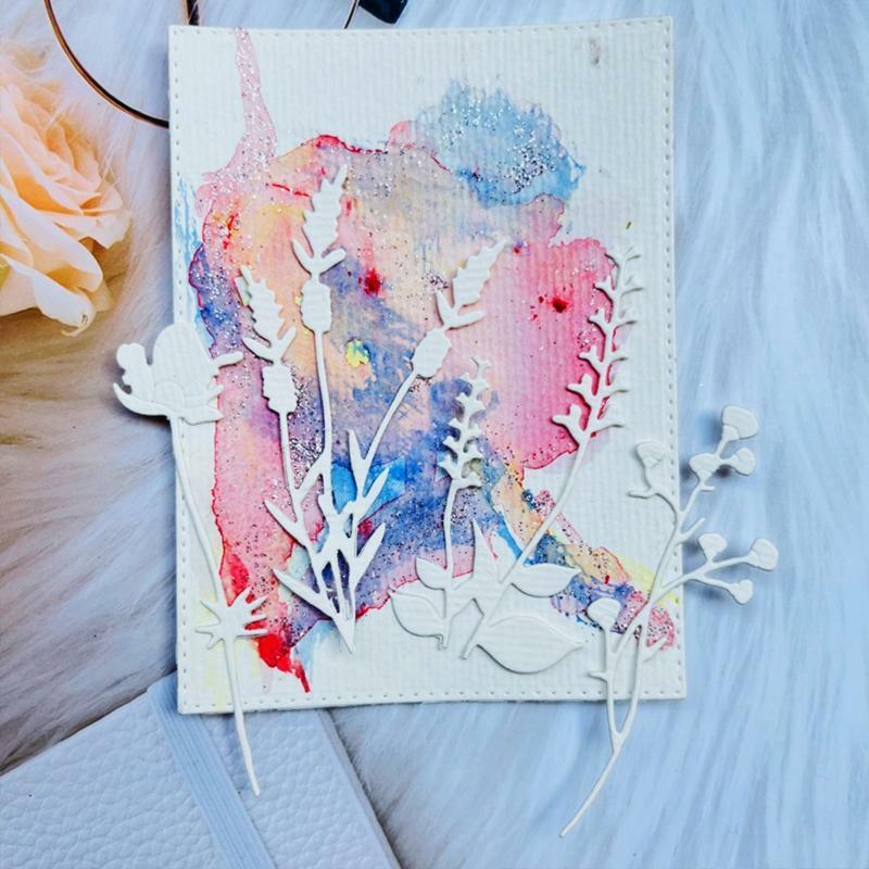 Blossom Flower Grass Metal Cutting Dies Wild Plants Embossing Stencil Template